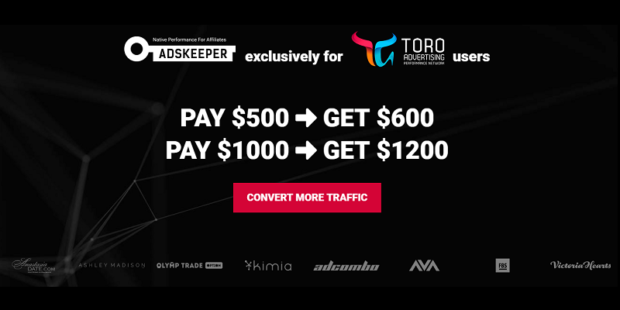 Adskeeper bonus